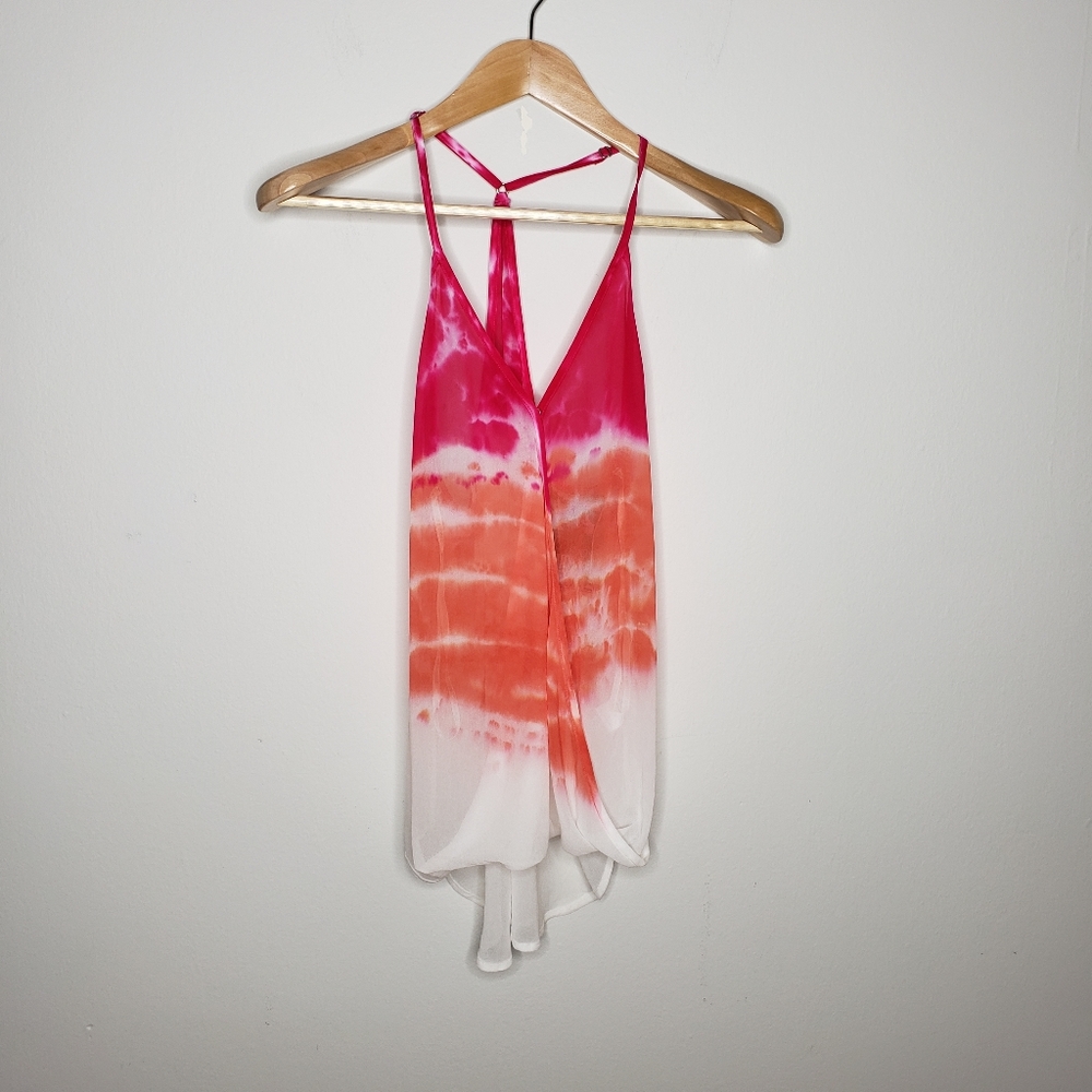 Young Fabulous & Broke Sheer Pink Ombre Top